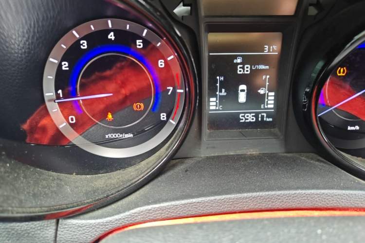 Used CHANGAN CS15 2016 1.5L Manual Luxury Edition Odometer Close Up