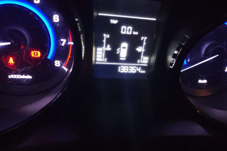 Used CHANGAN CS15 2016 1.5L Manual Luxury Edition Odometer Close Up