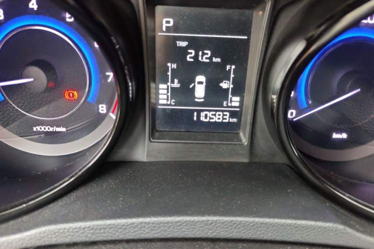 Used CHANGAN CS15 2016 1.5L Automatic Fashion Edition Odometer Close Up
