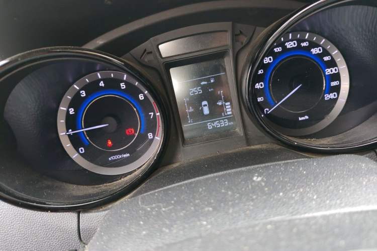 Used CHANGAN CS15 2016 1.5L Manual Luxury Edition Odometer Close Up
