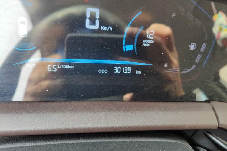 Used CHANGAN CS15 2019 1.5L Manual Entry-Level Version China VI Standard Odometer Close Up
