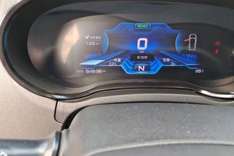 Used CHANGAN CS15EV 2019 400i model Odometer Close Up
