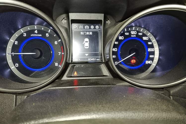 Used CHANGAN CS35 2017 1.6L Automatic Luxury Model Odometer Close Up
