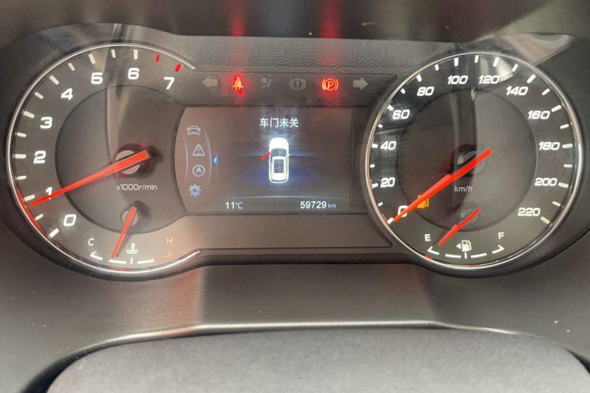 Used CHANGAN CS35PLUS 2018 1.6L Manual Cool Edition China V Standard Odometer Close Up