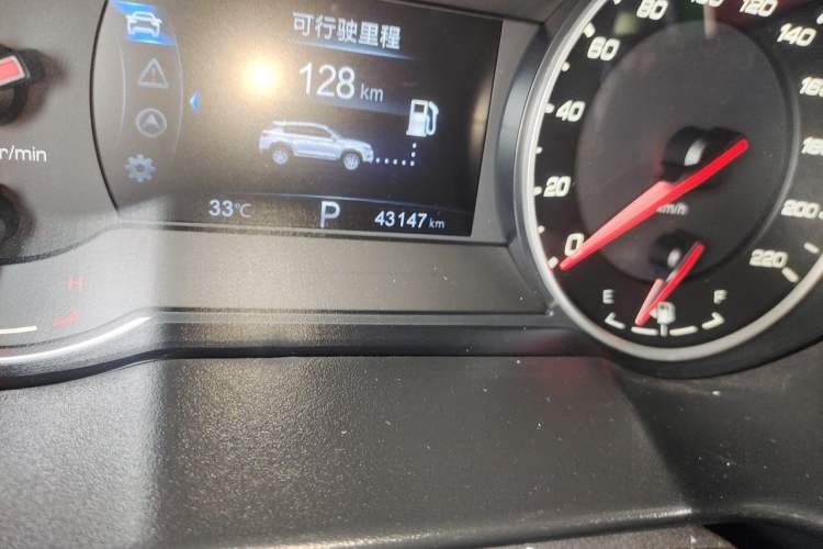 Used CHANGAN CS35PLUS 2019 1.4T DCT Chuanlian Blue Whale Edition Odometer Close Up