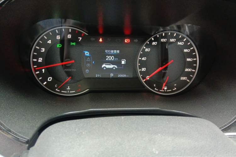 Used CHANGAN CS35PLUS 2019 1.4T DCT New Sharp Blue Whale Edition Odometer Close Up
