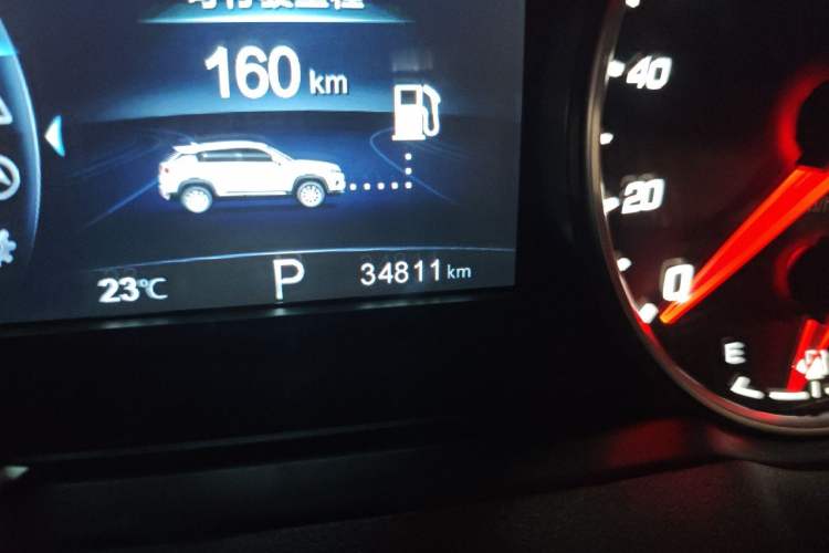 Used CHANGAN CS35PLUS 2019 1.6L Automatic Changlian Edition Odometer Close Up