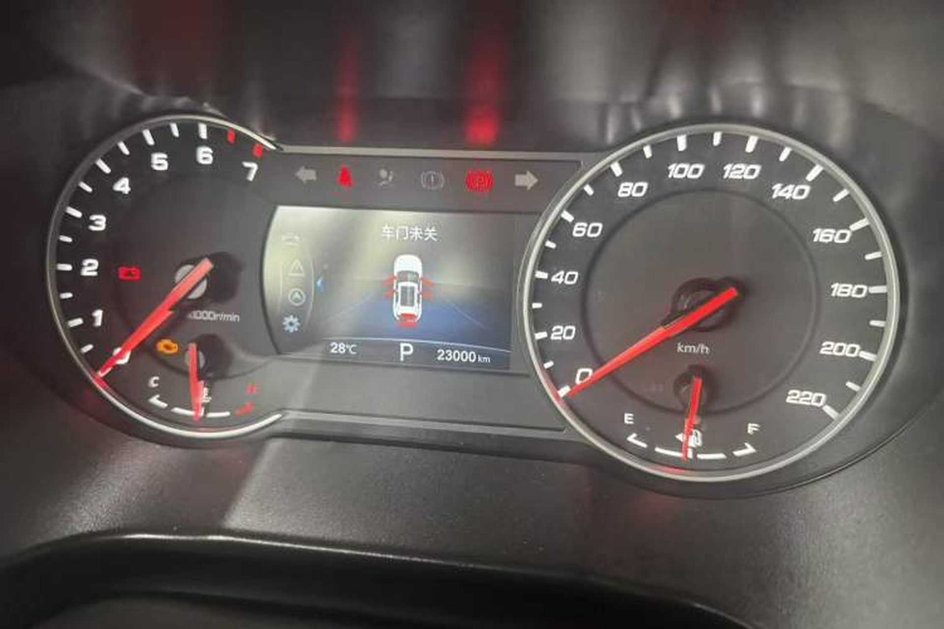Used CHANGAN CS35PLUS 2019 1.4T DCT New Sharp Blue Whale Edition Odometer Close Up