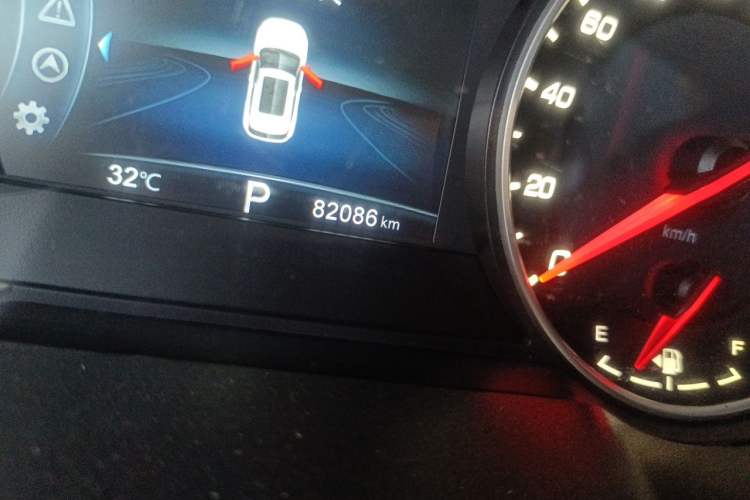 Used CHANGAN CS35PLUS 2019 1.4T DCT Chuanlian Blue Whale Edition Odometer Close Up