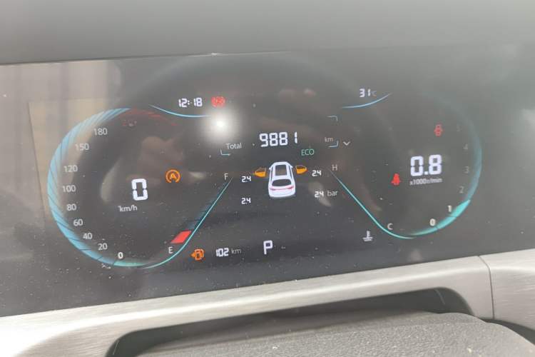Used CHANGAN CS35PLUS 2021 Revised Version Blue Whale NE 1.4T DCT Luxury Edition Odometer Close Up