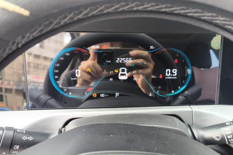 Used CHANGAN CS35PLUS 2021 Revised Version Blue Whale NE 1.4T DCT Luxury Edition Odometer Close Up