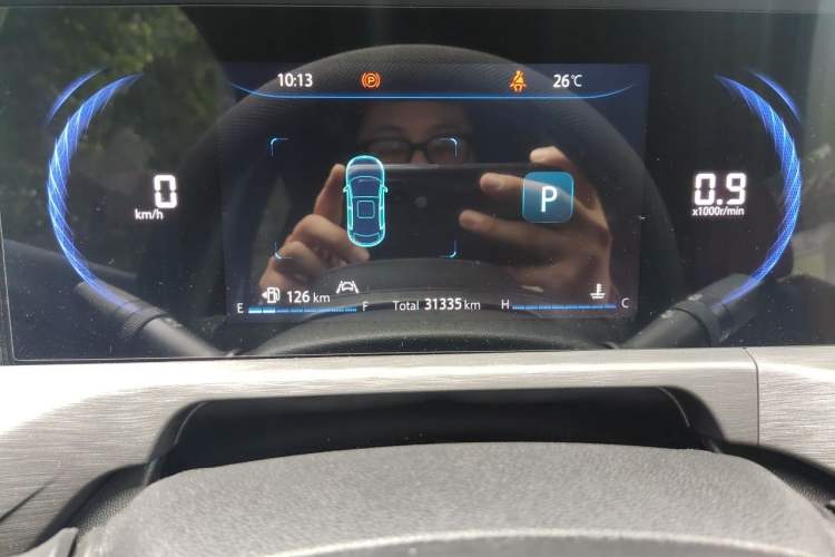 Used CHANGAN CS35PLUS 2021 Blue Whale NE 1.4T DCT Prestige Model Odometer Close Up