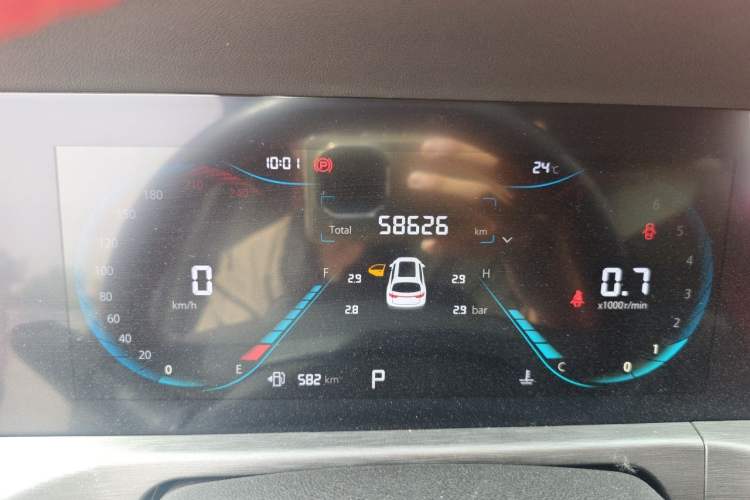 Used CHANGAN CS35PLUS 2021 Revised Version Blue Whale NE 1.4T DCT Prestige Edition Odometer Close Up