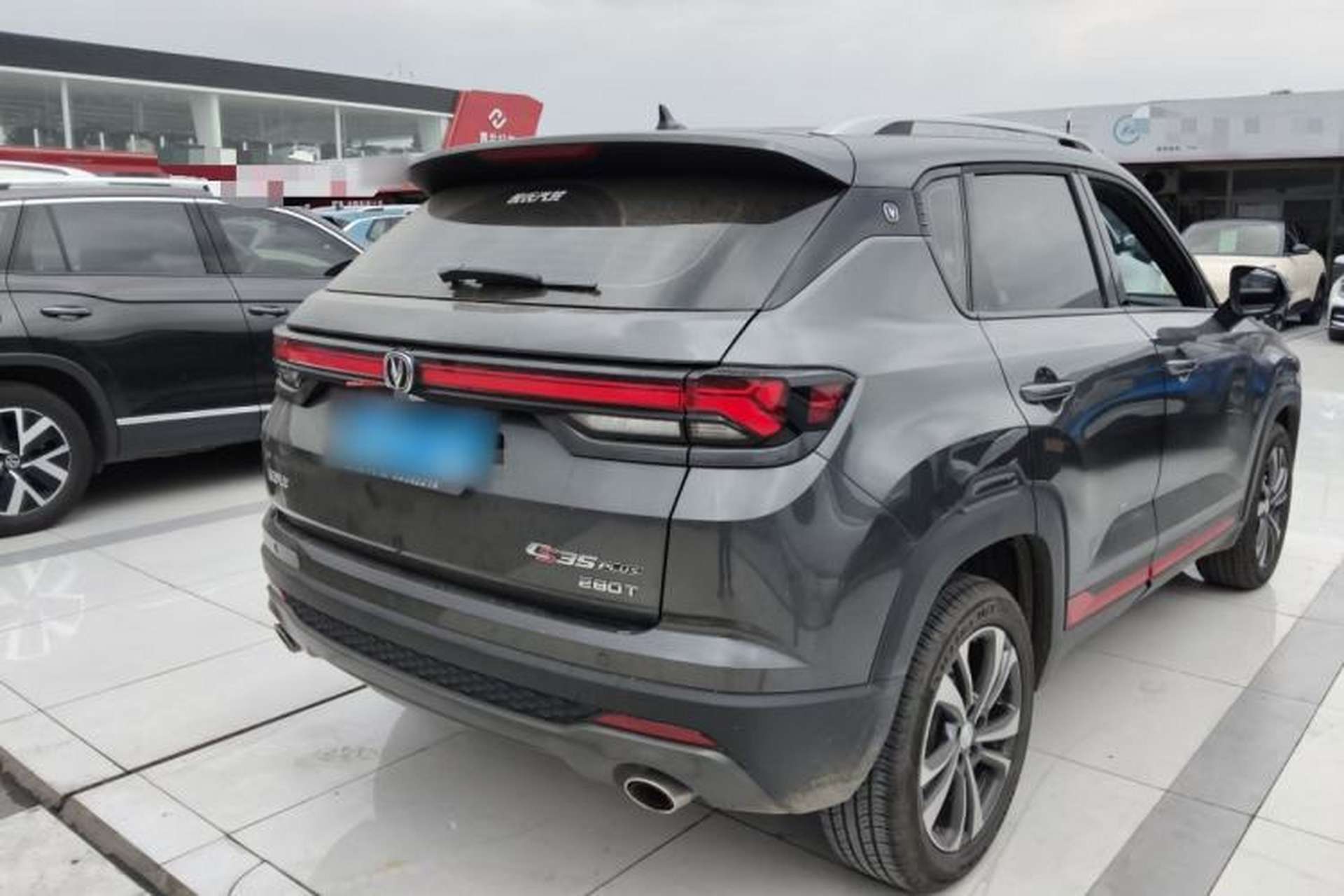 Used CHANGAN CS35PLUS 2021 Revised Version Blue Whale NE 1.4T DCT Luxury Edition Rear Right 45 Deg
