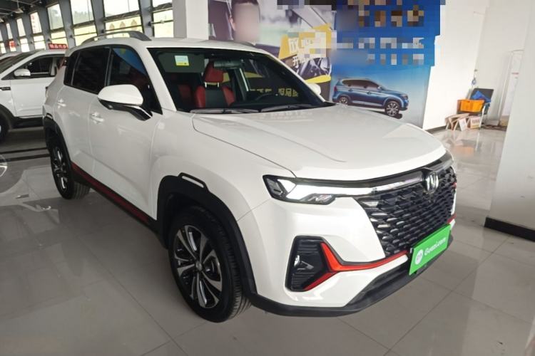 Used CHANGAN CS35PLUS 2021 Revised Version Blue Whale NE 1.4T DCT Luxury Edition Front Right 45 Deg
