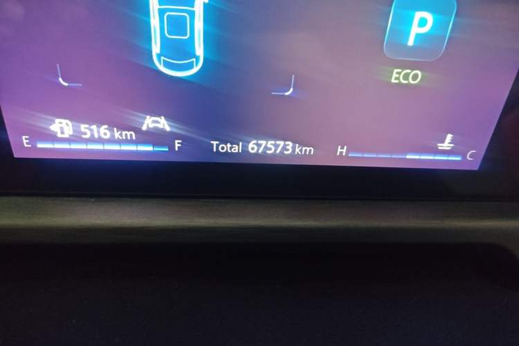Used CHANGAN CS35PLUS 2021 Revised Version Blue Whale NE 1.4T DCT Prestige Edition Odometer Close Up