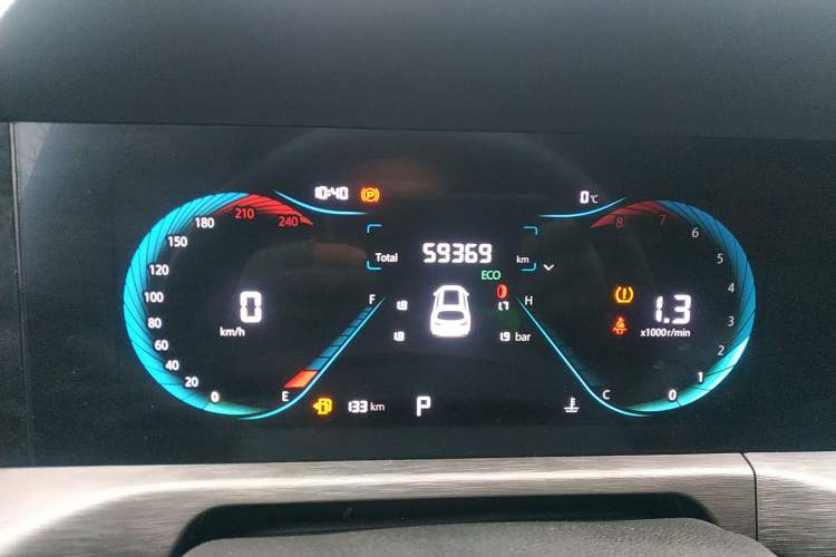 Used CHANGAN CS35PLUS 2022 Blue Whale NE 1.4T DCT Luxury Model Instrument Cluster