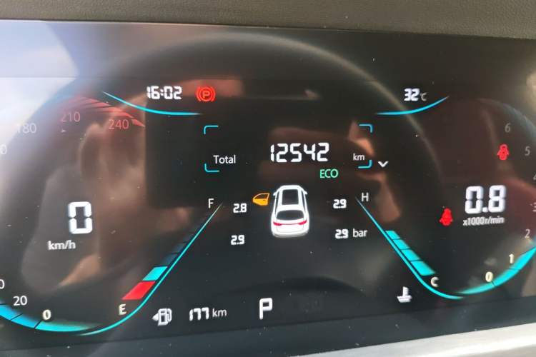 Used CHANGAN CS35PLUS 2023 Enjoy Edition 1.4T DCT Luxury Model Odometer Close Up