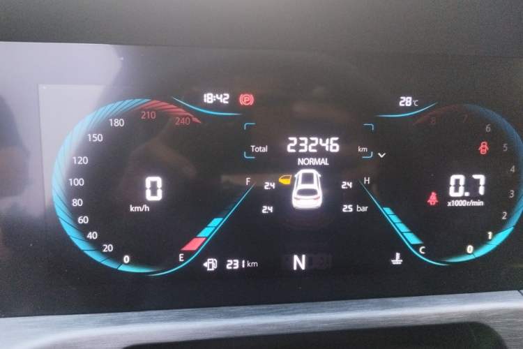 Used CHANGAN CS35PLUS 2023 Enjoy Edition 1.4T DCT Luxury Model Odometer Close Up