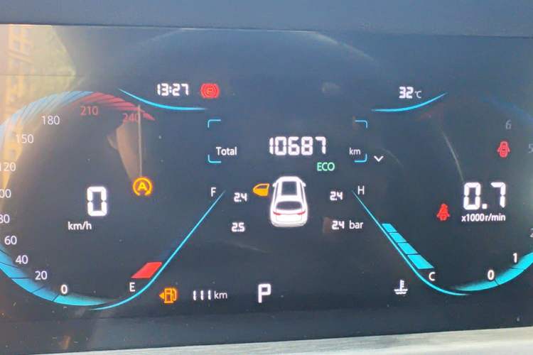 Used CHANGAN CS35PLUS 2023 Enjoy Edition 1.4T DCT Luxury Model Odometer Close Up