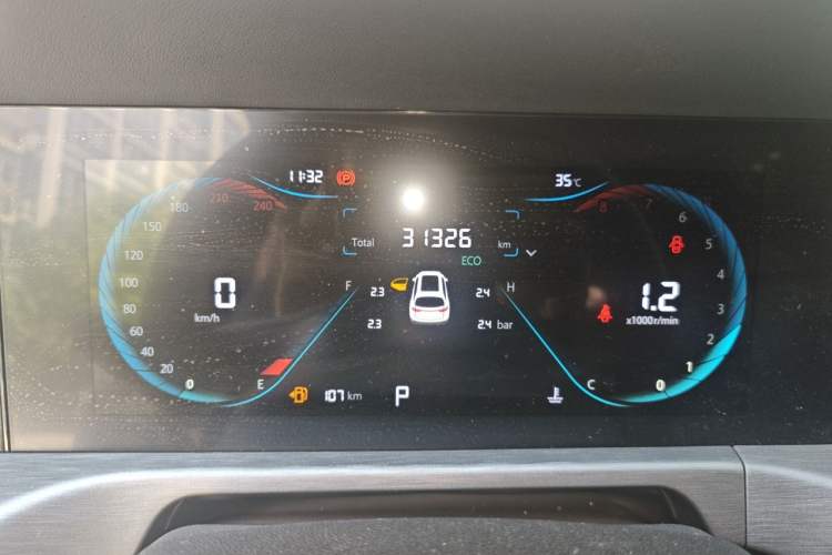 Used CHANGAN CS35PLUS 2023 Enjoy Edition 1.4T DCT Prestige Model Odometer Close Up