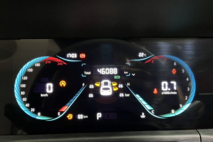 Used CHANGAN CS35PLUS 2023 Enjoy Edition 1.4T DCT Luxury Model Odometer Close Up