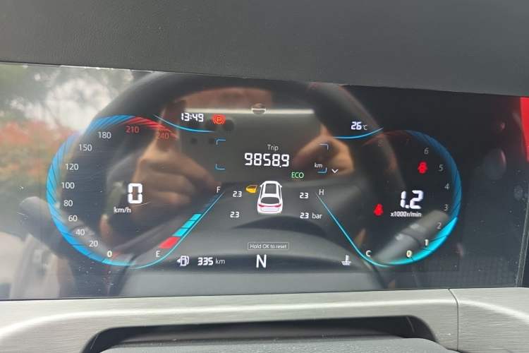 Used CHANGAN CS35PLUS 2023 Enjoy Edition 1.4T DCT Luxury Model Odometer Close Up