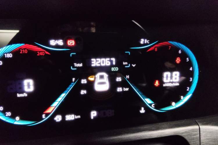 Used CHANGAN CS35PLUS 2023 Enjoy Edition 1.4T DCT Luxury Model Odometer Close Up