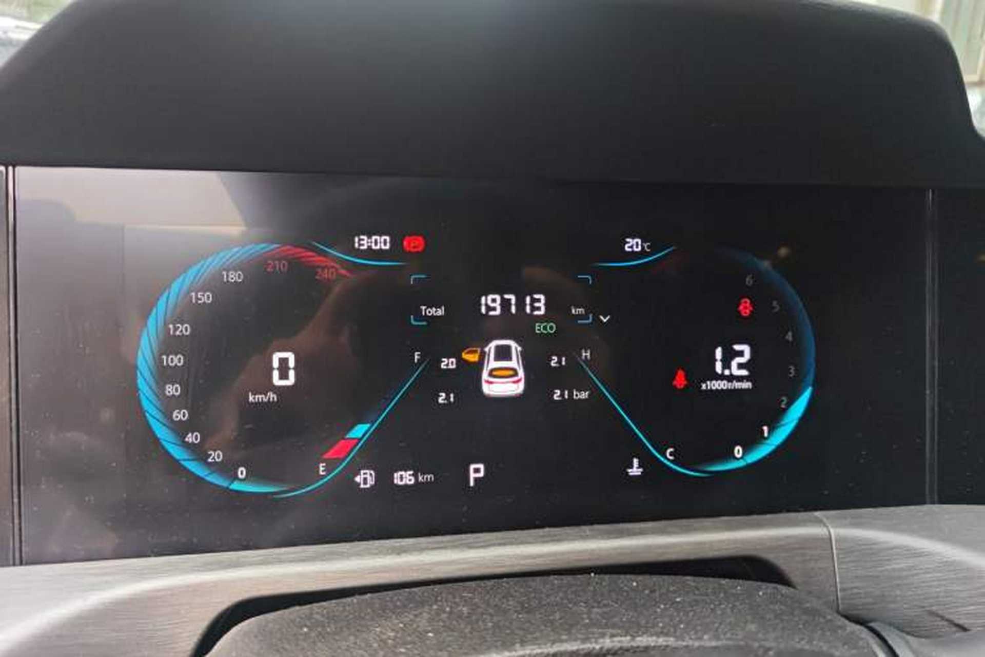 Used CHANGAN CS35PLUS 2023 Enjoy Edition 1.4T DCT Prestige Model Odometer Close Up