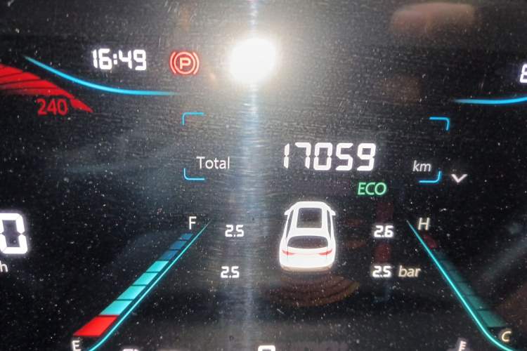 Used CHANGAN CS35PLUS 2023 Enjoy Edition 1.4T DCT Luxury Model Odometer Close Up
