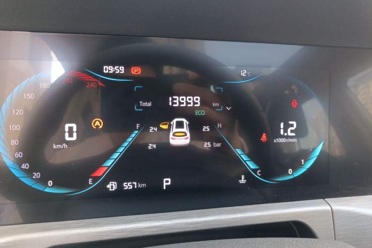 Used CHANGAN CS35PLUS 2023 Enjoy Edition 1.4T DCT Prestige Model Odometer Close Up