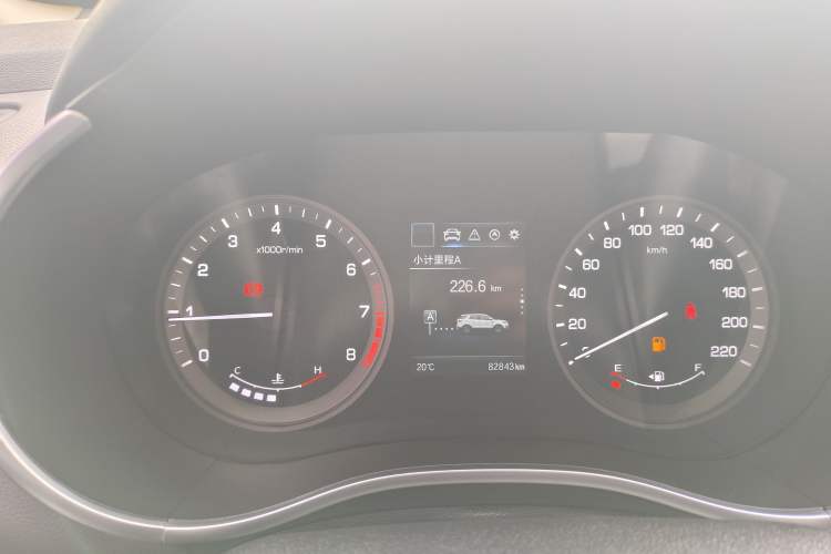 Used CHANGAN CS55 2017 1.5T Manual Colorful Edition Odometer Close Up