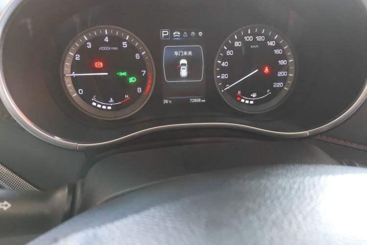 Used CHANGAN CS55 2017 1.5T Automatic Showoff Model Odometer Close Up