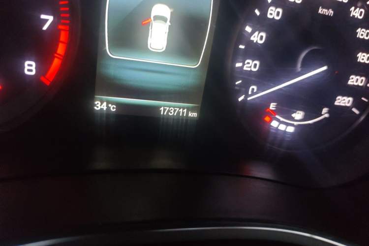 Used CHANGAN CS55 2017 1.5T Automatic Xuan Dong Model Odometer Close Up