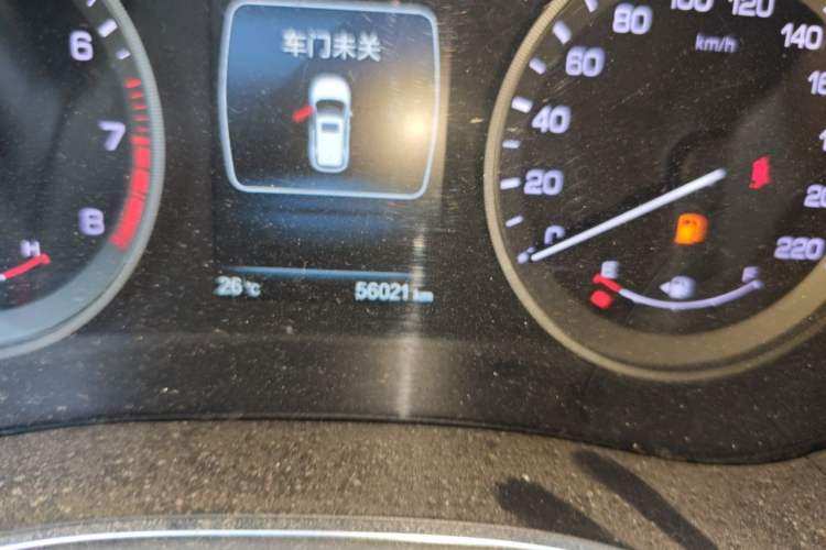 Used CHANGAN CS55 2017 1.5T Automatic Xuan Dong Model Odometer Close Up