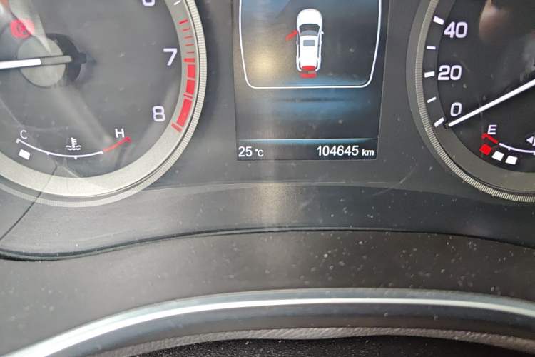Used CHANGAN CS55 2017 1.5T Automatic Xuan Dong Model Odometer Close Up