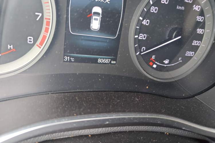 Used CHANGAN CS55 2017 1.5T Automatic Xuan Dong Model Odometer Close Up