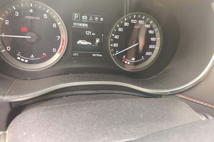 Used CHANGAN CS55 2017 1.5T Automatic Colorful Edition Odometer Close Up
