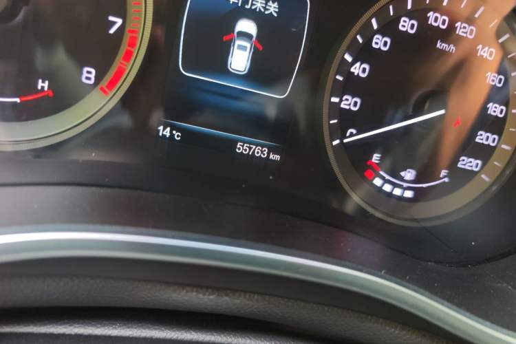 Used CHANGAN CS55 2017 1.5T Manual Xuan Dong Model Odometer Close Up