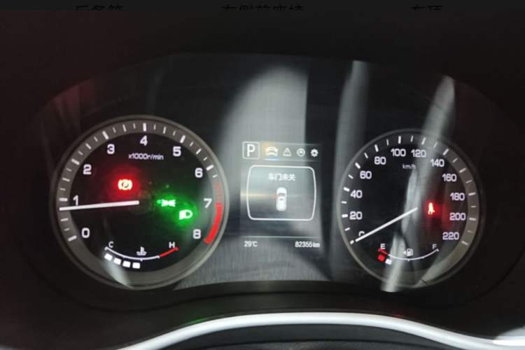Used CHANGAN CS55 2017 1.5T Automatic Colorful Edition Odometer Close Up