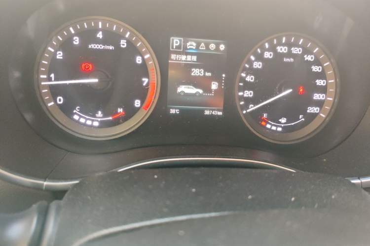 Used CHANGAN CS55 2017 1.5T Automatic Colorful Edition Odometer Close Up