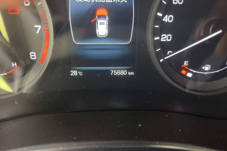 Used CHANGAN CS55 2017 1.5T Automatic Xuan Dong Model Odometer Close Up