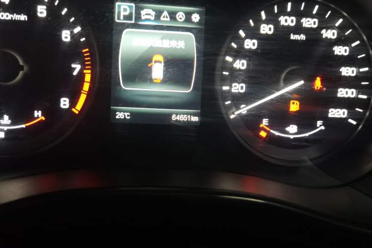 Used CHANGAN CS55 2017 1.5T Automatic Colorful Edition Odometer Close Up