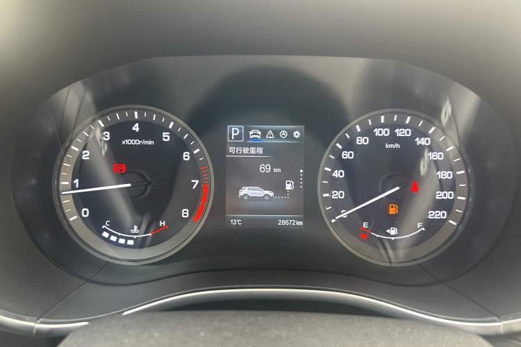 Used CHANGAN CS55 2017 1.5T Automatic Colorful Edition Odometer Close Up