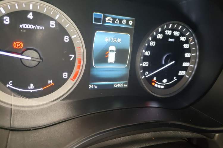Used CHANGAN CS55 2017 1.5T Manual Xuan Dong Model Odometer Close Up