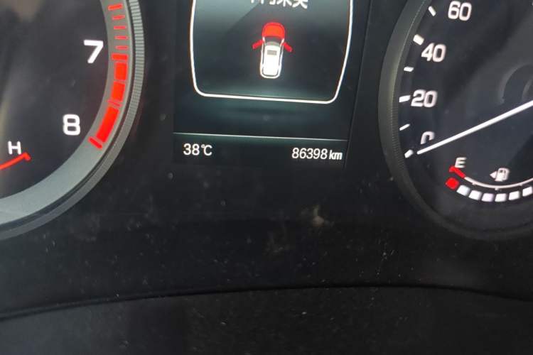 Used CHANGAN CS55 2017 1.5T Manual Colorful Edition Odometer Close Up