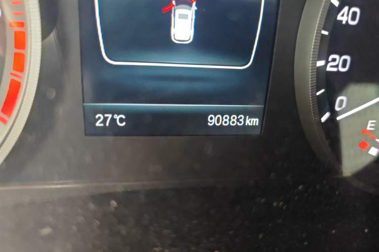 Used CHANGAN CS55 2017 1.5T Manual Ignition Model Odometer Close Up