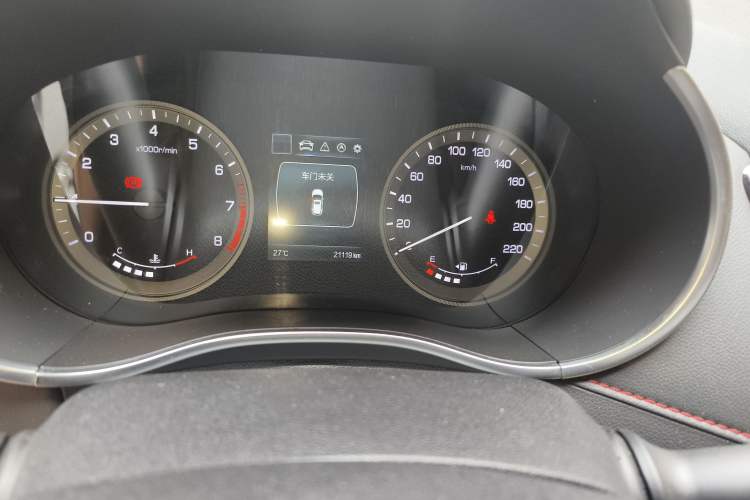 Used CHANGAN CS55 2017 1.5T Manual Colorful Edition Odometer Close Up