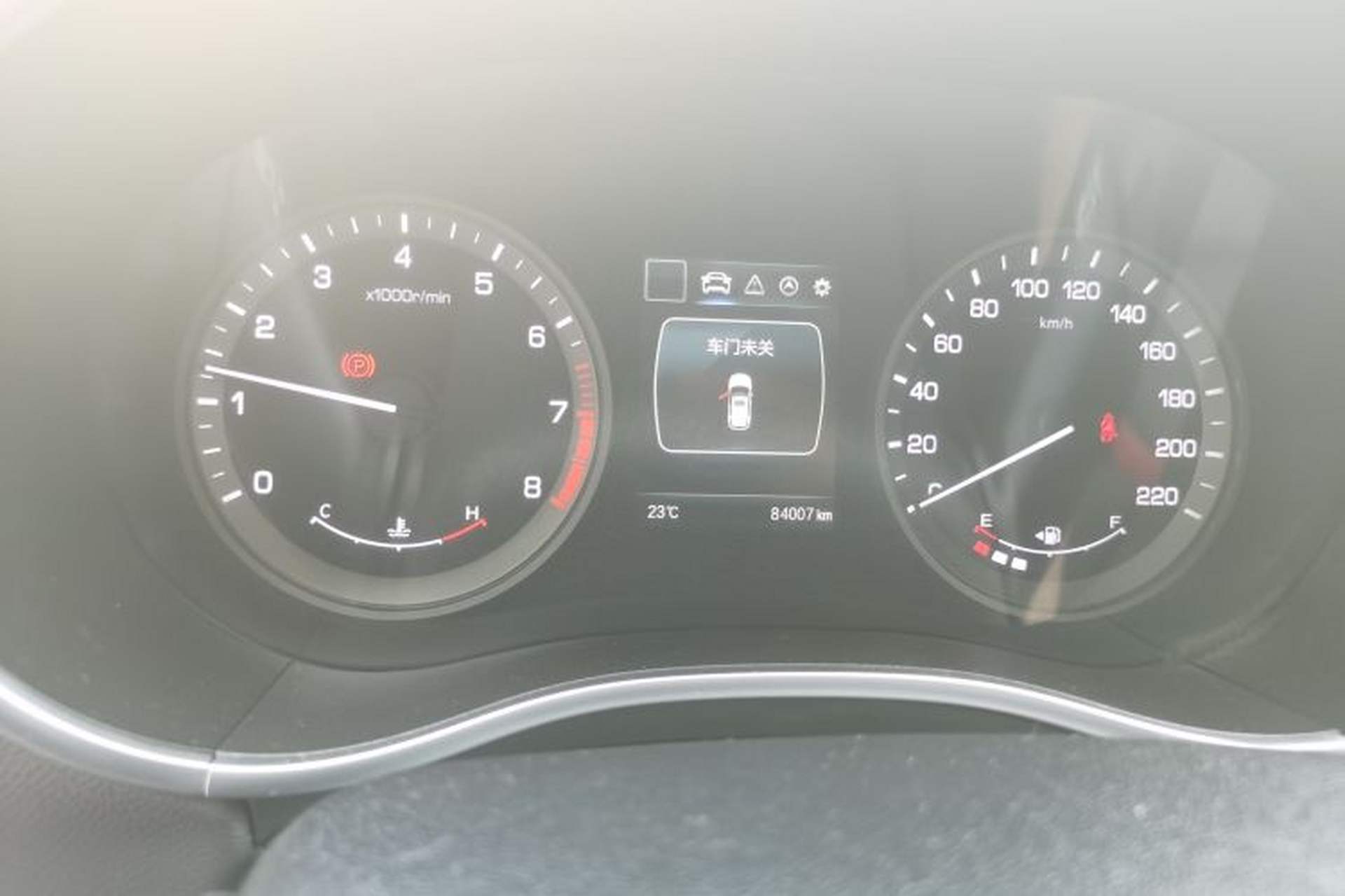 Used CHANGAN CS55 2017 1.5T Manual Colorful Edition Odometer Close Up