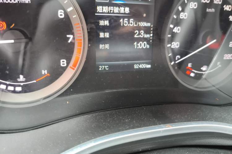 Used CHANGAN CS55 2018 1.5T Manual Colorful Model China V Standard Odometer Close Up